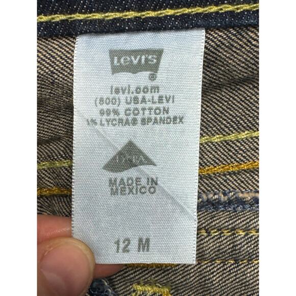 Levi's 542 Women's Flap Pocket Low Bootcut Blue Denim Jeans - Size 12M (32x31) - Picture 3 of 5